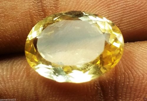 סיטרין Citrine משובח מלוטש לשיבוץ 5.50 קרט (תאילנד) מידה: 5.61*10.43*14.19 מ"מ