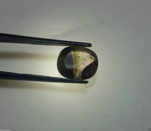 טורמלין ווטרמלון Tourmaline מלוטש לשיבוץ - תעודה 4.05 (מוזמביק) ללא טיפול