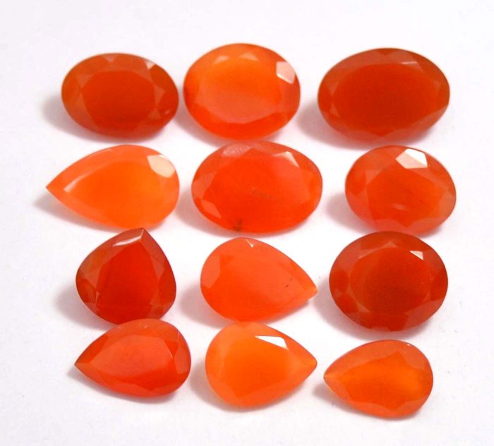 קרנליאן Carnelian מלוטש לשיבוץ אפריקה כ - 10 קרט יחידה