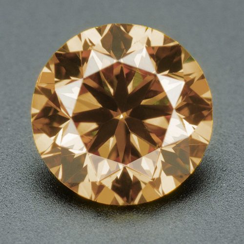 יהלום שמפניה Natural diamond אפריקה - תעודה 0.093 קרט ניקיון יהלום: SI1-SI2