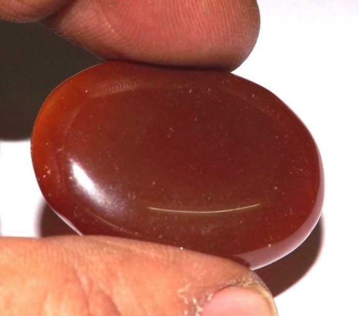 קרנליאן Carnelian מלוטש לשיבוץ (אפריקה) ליטוש קבושון במשקל: 44.80 קרט