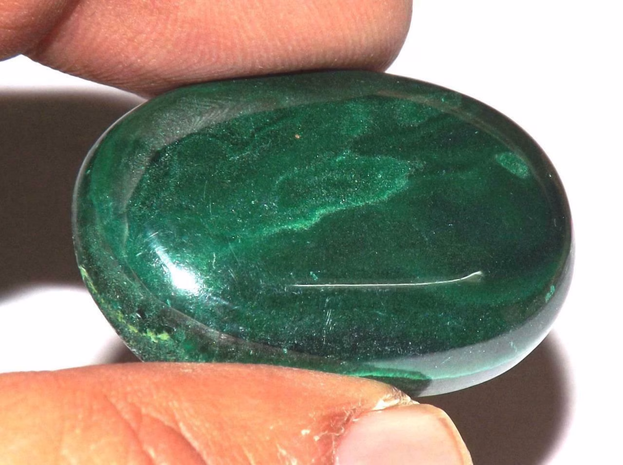 מלכית Malachite מלוטש לשיבוץ - אפריקה במשקל: 59.75 קרט