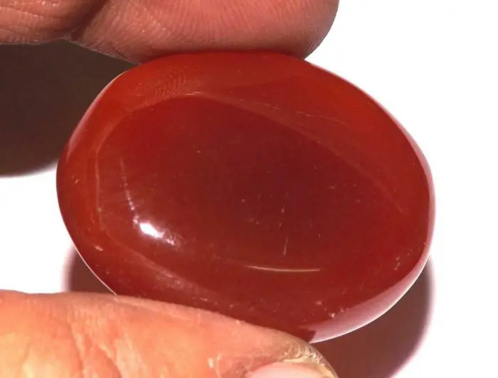 קרנליאן Carnelian מלוטש לשיבוץ - אפריקה במשקל: 61.60 קרט