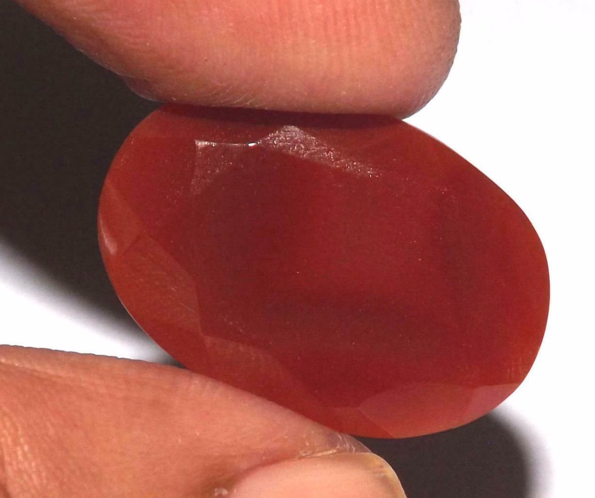 קרנליאן Carnelian מלוטש לשיבוץ - אפריקה במשקל: 13.50 קרט