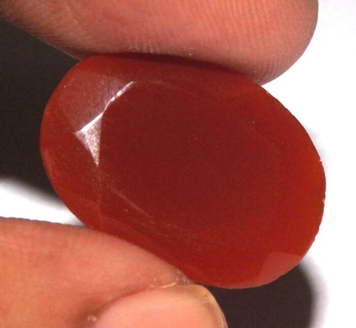 קרנליאן Carnelian מלוטש לשיבוץ - אפריקה במשקל: 12 קרט