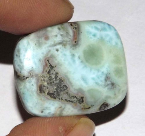 לרימר Larimar מלוטש לשיבוץ במשקל: 22.18 קרט