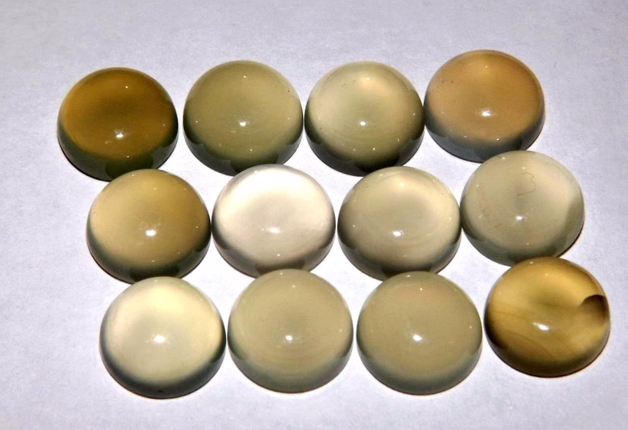 קלצידוני chalcedony מלוטש לשיבוץ אפריקה במידה: 9 מ"מ