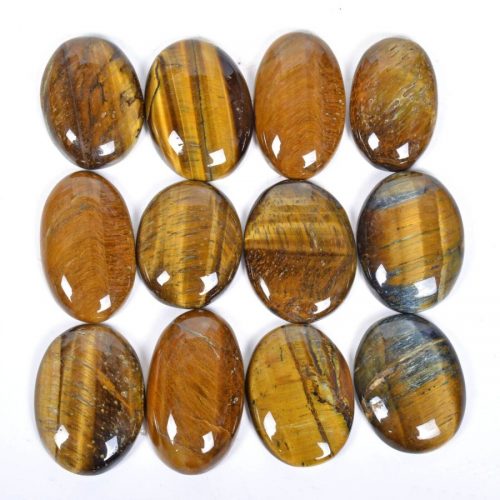 טייגר אי זהב Tiger-eye מלוטש לשיבוץ מידה: 25-32 מ"מ במשקל: 32.5 קרט