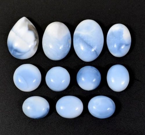 אופל כחול Opal מלוטש לשיבוץ מידה: 9-13 מ"מ במשקל: כ 5 קרט