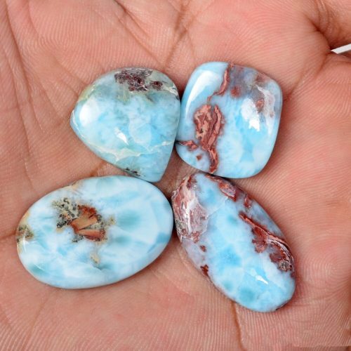 לרימר Larimar מלוטש לשיבוץ רפובליקה דומיניקנית מידה: 20-29 מ"מ במשקל: כ 23 קרט