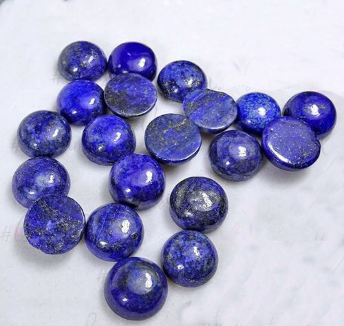 לאפיס לג'ולי Lapis lazuli מלוטש לשיבוץ קוטר: 11 מ"מ במשקל: 5.9 קרט