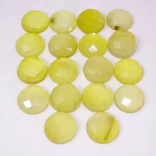 אוניקס Onyx צהוב מלוטש לשיבוץ מידה: 14 מ"מ במשקל: 8 קרט