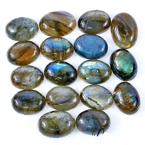 לברדורייט Labradorite מלוטש לשיבוץ מידה: 10-17 מ"מ במשקל כ 10 קרט