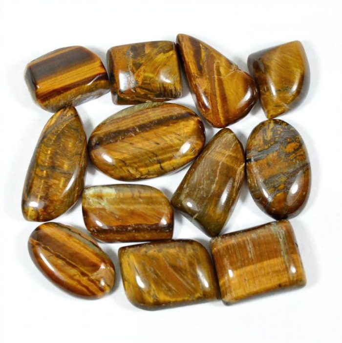 טייגר אי זהב Tiger-eye מלוטש לשיבוץ מידה: 15-26 מ"מ במשקל: כ 19 קרט