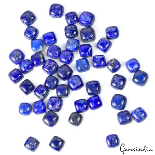 לאפיס לג'ולי Lapis lazuli מלוטש לשיבוץ משקל: 3.10 קרט במידה: 7-9 מ"מ