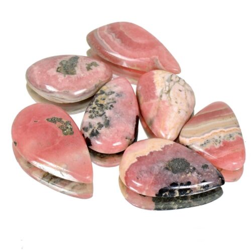 רודוקורסייט Rhodochrosite מלוטש לשיבוץ מידה: 22-30 מ"מ במשקל: כ 25 קרט