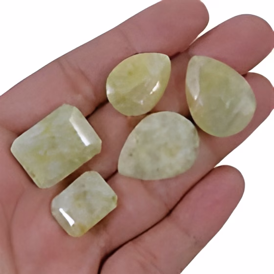 אקוומרין ירוק Aquamarine מלוטש לשיבוץ במשקל: כ 26 קרט
