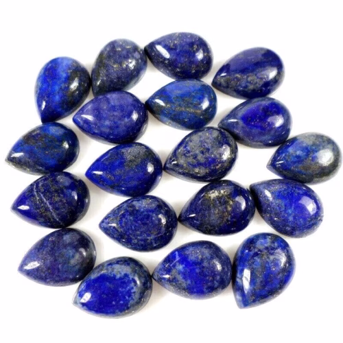 לאפיס לג'ולי Lapis lazuli מלוטש לשיבוץ במשקל: כ 10 קרט ליטוש טיפה קבושון