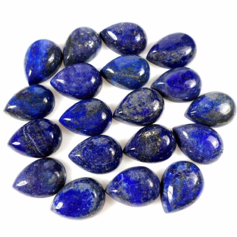 לאפיס לג'ולי Lapis lazuli מלוטש לשיבוץ במשקל: כ 10 קרט ליטוש טיפה קבושון