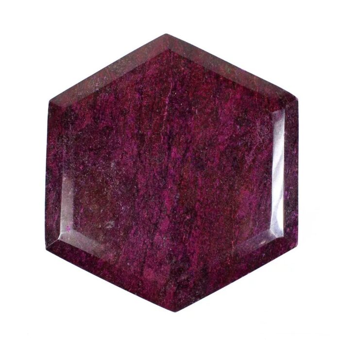 לאספנים: רובי אודם Ruby מלוטש משושה במשקל: 9950 קרט - 1.99 ק"ג