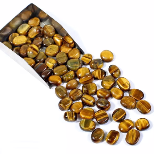 טייגר אי זהב Tiger-eye מלוטש לשיבוץ משקל: 3.50 קרט