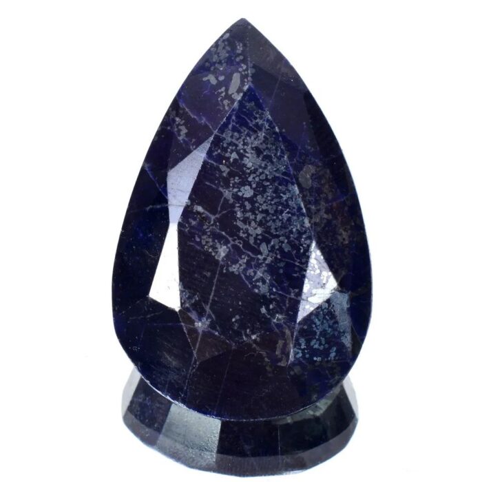 ספיר כחול Sapphire מלוטש לשיבוץ במשקל: 250 קרט מידה: 52x33x14 מ"מ