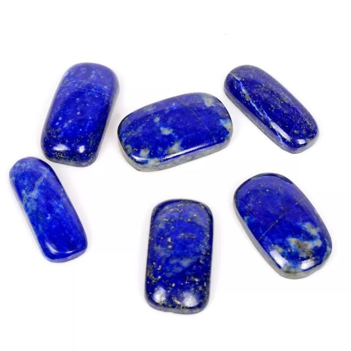 לאפיס לג'ולי Lapis lazuli מלוטש לשיבוץ במשקל: 20 קרט מידה: 24-26 מ"מ