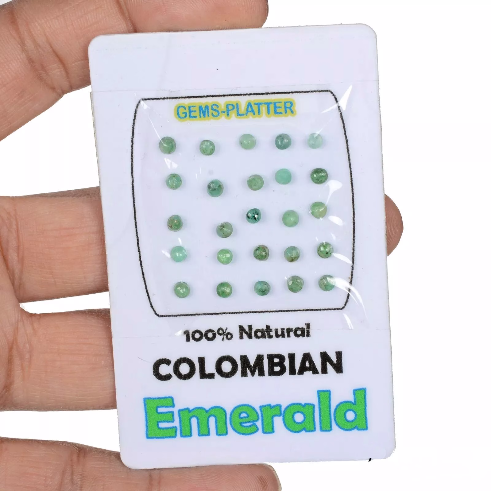 אמרלד אזמרגד ברקת Emerald עגול מידה: 4.5 מ"מ במשקל: 0.11 קרט