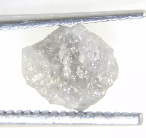 יהלום גלם אפרפר diamond לליטוש ושיבוץ משקל: 2 קרט מידה: 8.95*7.93*4.20 מ"מ