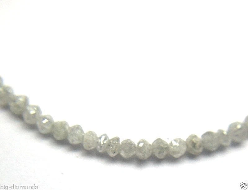 שורה יהלומים לבן אפרפר Natural diamond ליטוש פסטות 36 יחידות במשקל: 1 קרט