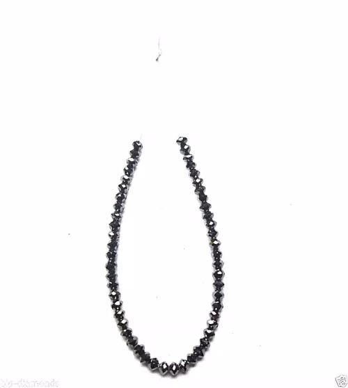 שורה יהלומים שחור Natural diamond ליטוש פסטות 36 יחידות במשקל: 1 קרט
